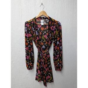 Cabi Mingle Kimono Style 6252 Floral Sheer Retro Cardigan Robe Size XS